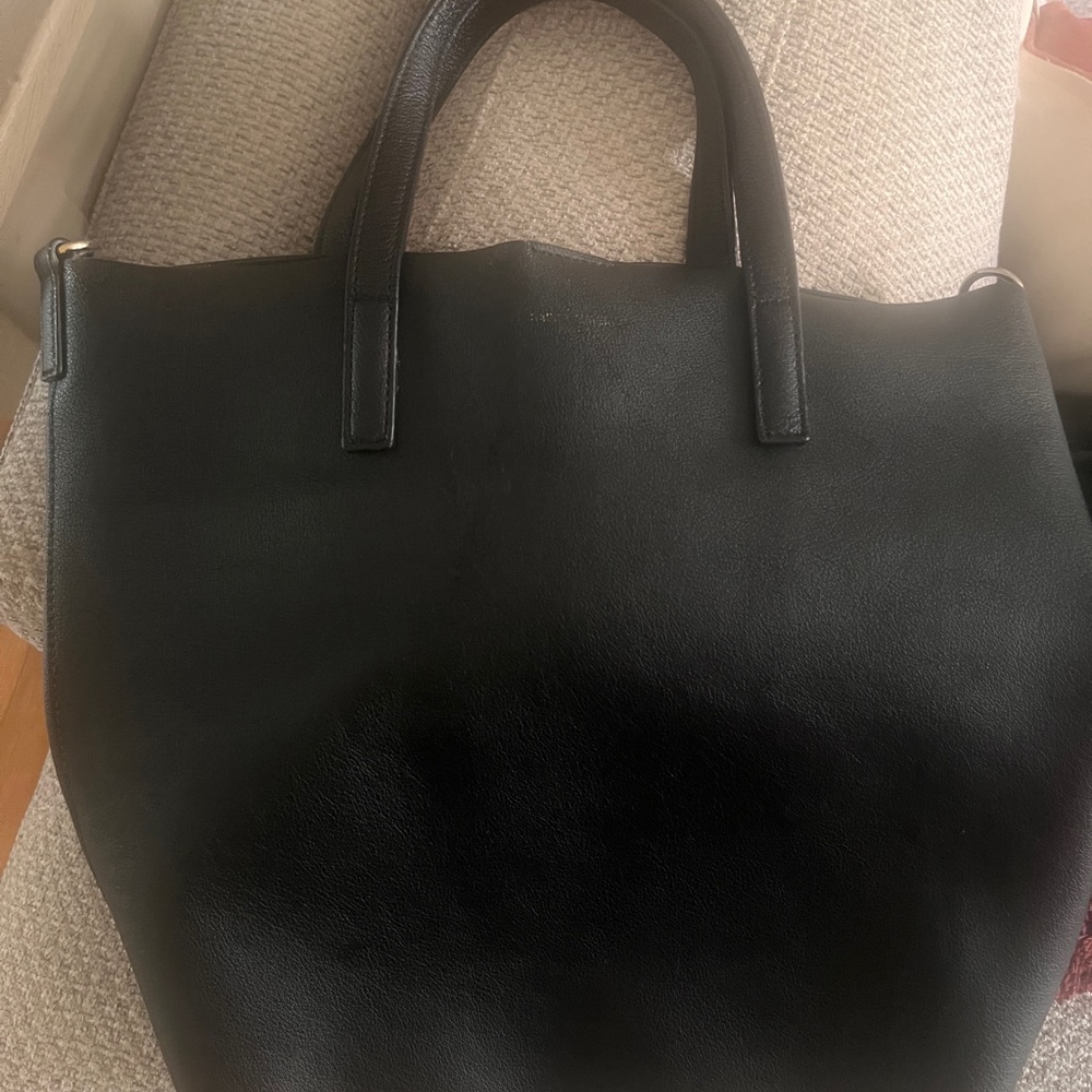 Saint Laurent Toy North/South Black Leather Tote - Picture 4 of 16